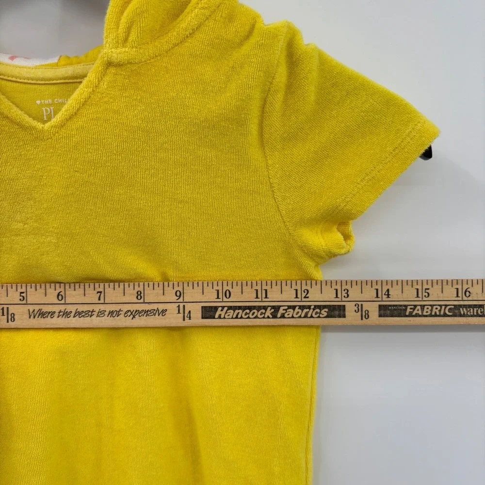 The Childrens Place Hooded Terry Top Kids 5T Yellow Lemon Heart Sunglasses Beach